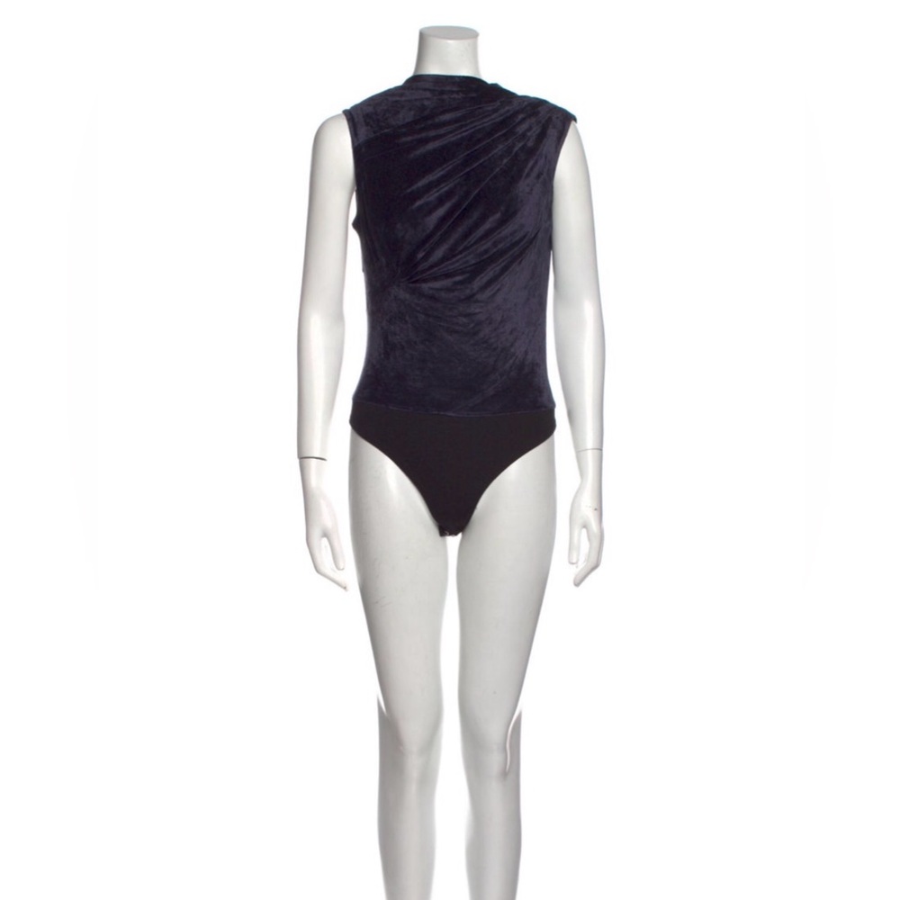 NWOT RTA Navy and Black Sleeveless Bodysuit